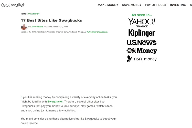 Best Alternative Sites Similar to Swagbucks