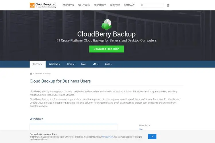 Cloudberry Backup 