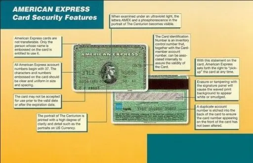 american express security features