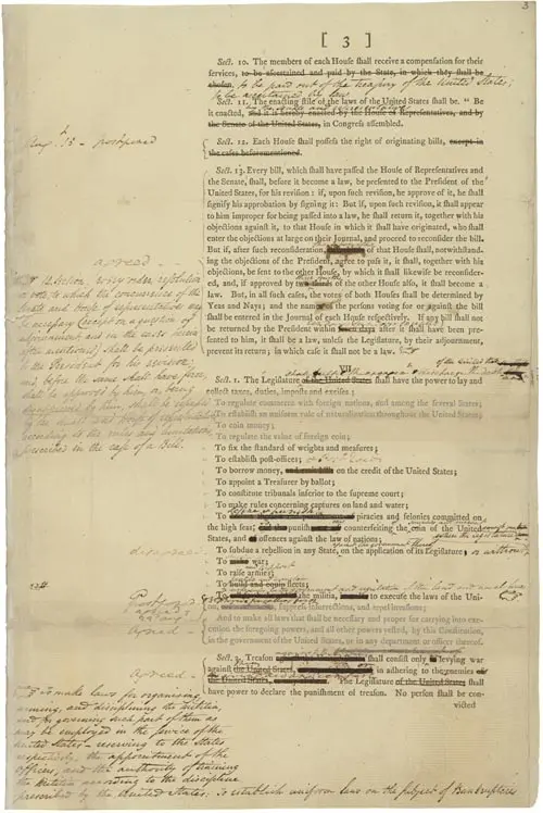 George Washington's Annotated Constitution (archives.gov)