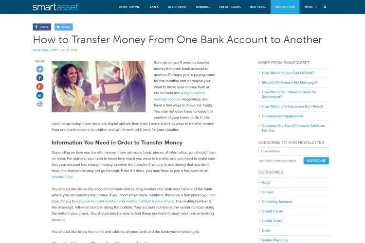Money Transfer by Checks