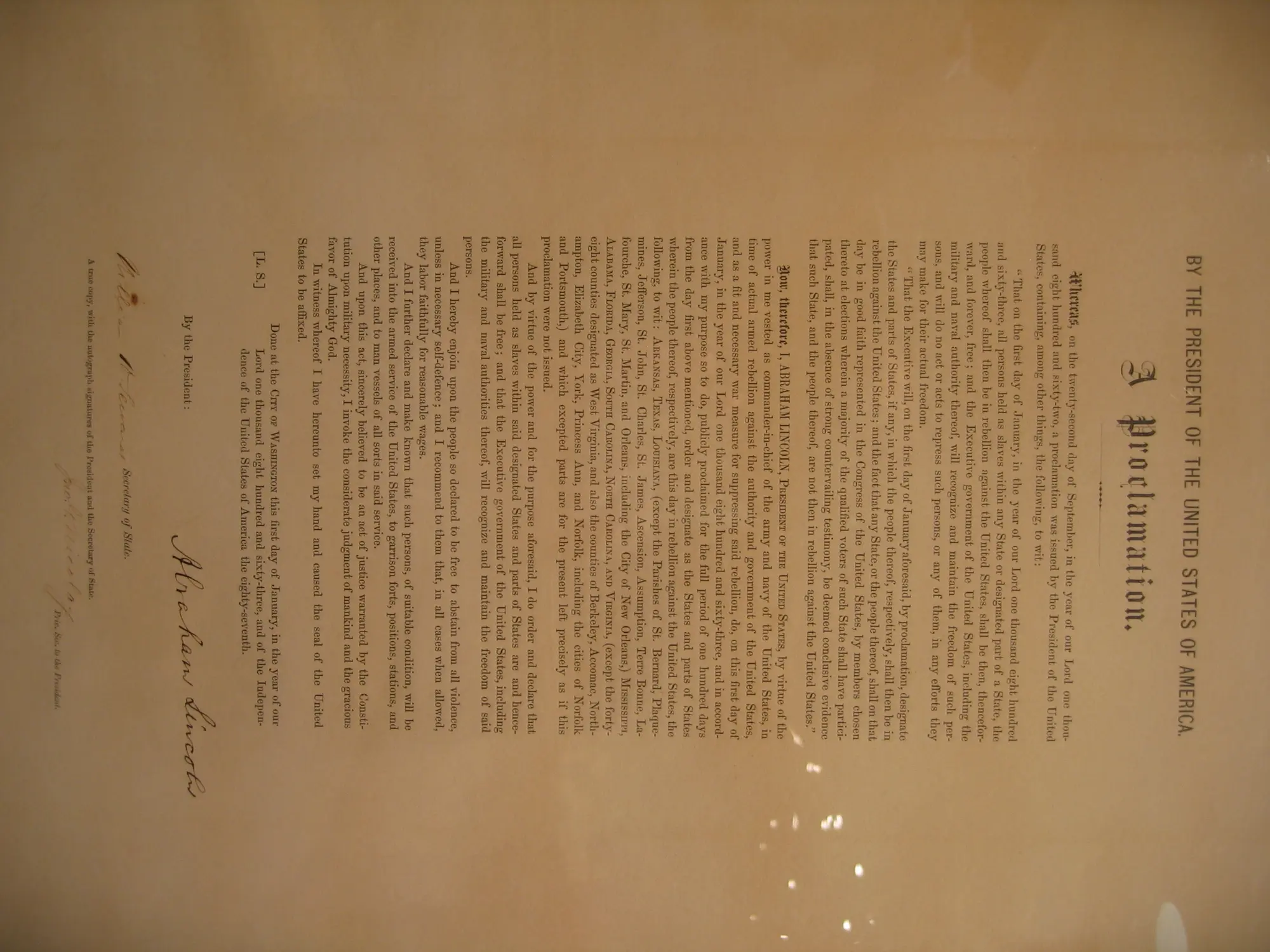 Robert F. Kennedy's copy of the Emancipation Proclamation (thehistoryblog)