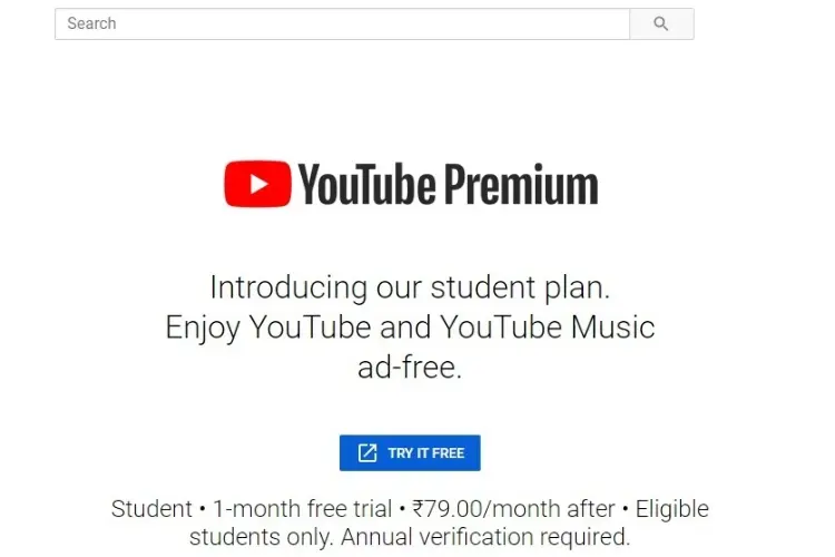 Basic Features of YouTube PremiumStudent Membership